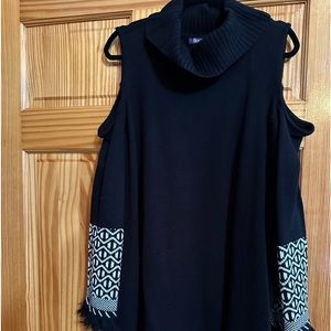 Cold shoulder sweater